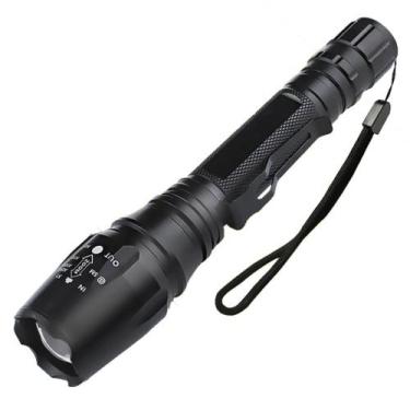 Imagem de Lanterna Tática Profissional Led Bateria Recarregavel T6 8503 - Prime