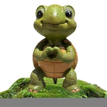 Imagem de Estatuetas de Tartaruga para Jardim,Estatueta de Tartaruga Arte de Jardim | Figuras de Animais Ornamentos de Jardim para Aniversário Sala de Estar Quarto Quintal Varanda Pátio Alpendre Decorações