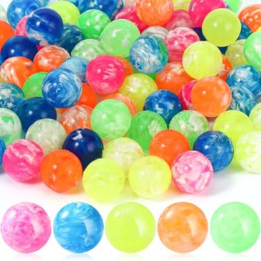 Imagem de ywmigl 50 Pcs Mini Bouncy Balls Marbleized Bouncing Balls Bulk 0.7 inch Rubber High Bouncing Balls for Birthday Party Favors and Carnival Prizes Vending Machines Fillers Gift Bag Fillers (Marbleized)