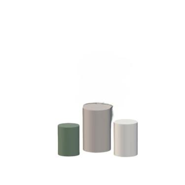 Imagem de TRIO CAPAS MESAS CILINDROS + capa para painel romano 2M X 1M MESMA COR DOIS LADO(bege, off white, oliva +ROMANO)