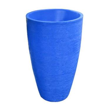 Imagem de Kit 2 Vaso Planta 65x40 Oval Moderno Polietileno - BGPLASTICOS, AZUL A