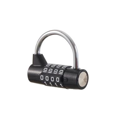Imagem de EASTDEER Fechadura de combinação para armário de 4 dígitos para trava de academia escolar para esportes, caixa de ferramentas, estojo, ao ar livre, armazenamento de ferrolho (20) (manilha preta)