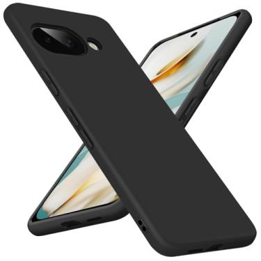 Imagem de Bastmei Capa projetada para Google Pixel 9a, [silicone TPU flexível + interior macio] Capas de telefone minimalistas, proteção de câmera à prova de choque antiarranhões leve fosca para Google Pixel 9a