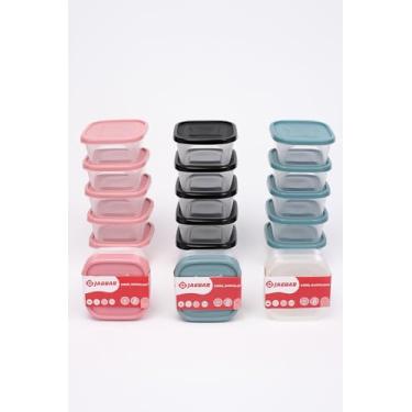 Imagem de Kit De 5 Potes Plastico Mini Pote Barcelona Potes De 230ml Livre de Bpa