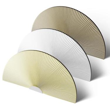 Imagem de Sulugood Persianas de janela tipo blackout, meio círculo, sem fio, sem broca, meia lua, favo de mel, isolamento térmico, redução de ruído, escurecimento bege, 91 cm L x 182 cm A