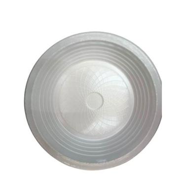Imagem de Prato Plastico 21Cm Fundo Branco C/10 Refeição Descartavel