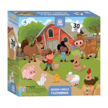 Imagem de Quebra-Cabeça Fazendinha Nig Brinquedos