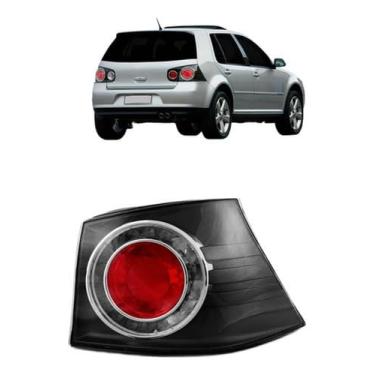 Imagem de Lanterneira Traseira Direita Compatível com Golf 2007 a 2013 Fumê Peça de Reposição Automotiva Iluminação Traseira Veicular Lente Durável