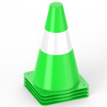 Imagem de Cones de segurança de trânsito Intech de 9 polegadas com gola reflexiv