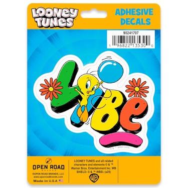 Imagem de Adesivo de vinil Looney Tunes Tweety Bird Vibe - Adesivo fofo para notebook, espelho ou laptop