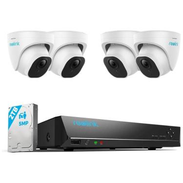 Imagem de Sistema de Câmeras de Segurança PoE IP 8 Canais 4K, 4 PCS, REOLINK RLK8 520D4 5MP, Branco