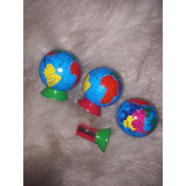 Imagem de Apontador de lápis mapa mundial -  papelaria da cris 