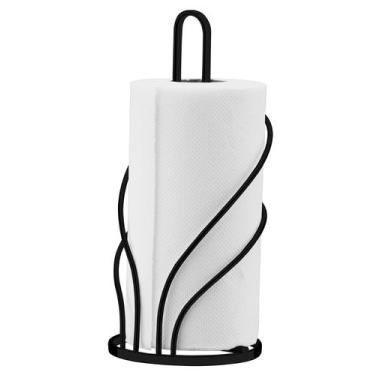 Imagem de Suporte para rolo de papel toalha de luxo preto fosco - future
