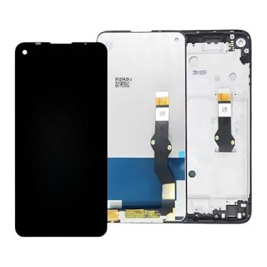 Imagem de Para Motorola Moto G Power 2020 (XT2041-4/XT2041-6/XT2041-7) Montagem digitalizador de tela LCD sensível ao toque com moldura, substituição de painel de vidro frontal completo de 6,4 polegadas (LCD