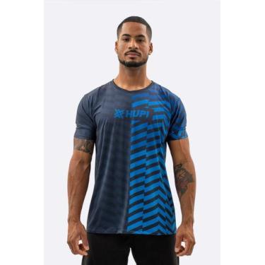 Imagem de Camiseta Dry HUPI Zulzão Masculina, GG, Preto, Azul