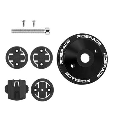 Imagem de Suporte de computador de bicicleta para haste de guidão - Adaptador de alumínio leve para computadores GPS (Garmin, Wahoo, Bryton, Cateye)