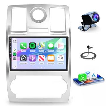 Imagem de Rádio de carro 2G + 64G para Chrysler 300C 2004-2011, Rimoody 22 cm, Android, estéreo, sem fio, Carplay, Android, espelho automático, tela sensível ao toque, GPS, WiFi, Bluetooth, FM/RDS EQ, SWC