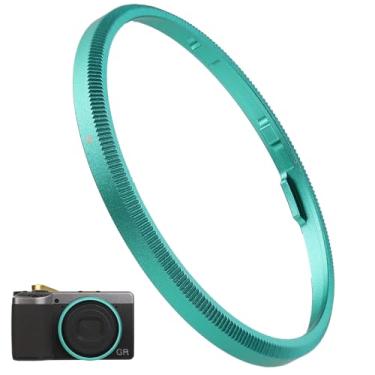 Imagem de Haoge RRC-GR4-Grass Tampa de anel decorativa de metal verde para câmera RICOH GR IV substitui GN-3