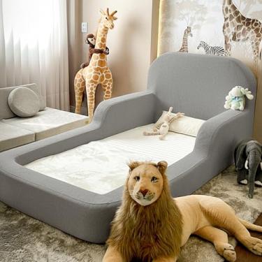 Imagem de Cama Montessoriana Infantil Solteiro - Com colchão - Little Duck (Cinza)