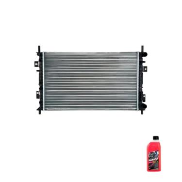 Imagem de Kit Radiador Ford Fiesta 2002/2010 Com Ar + Aditivo Radiador Paraflu 01L Rosa