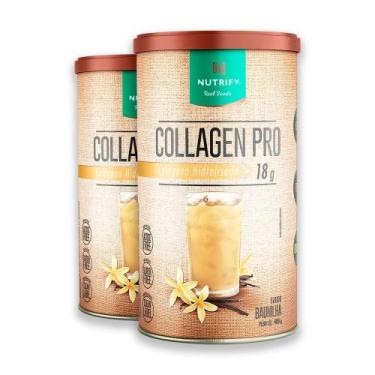 Imagem de Kit 2 Collagen Colágeno Hidrolisado Nutrify Baunilha 450g, Baunilha