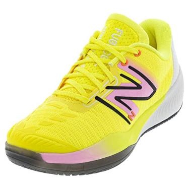 Imagem de New Balance Tênis feminino FuelCell 996 V5 Hard Court, Rosa/branco cósmico, 5 Wide