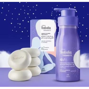 Imagem de Kit Combo Tododia Chá de Camomila e Lavanda (Hidratante e Caixa de Sabonetes)