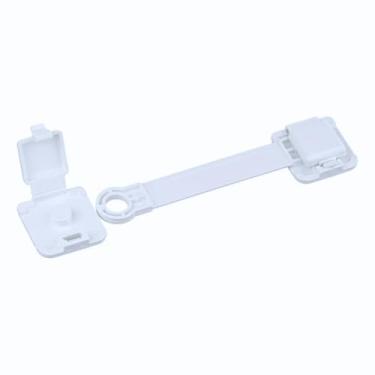 Imagem de Kit 8 Trava Gaveta Armário Segurança Infantil Proteção BRANCO
