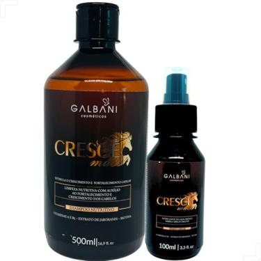 Imagem de Kit Cresce Mais Shampoo 500ml + Tônico 100ml Crescimento Capilar Biotina Vitaminas A B5 Extrato de Jaborandi Fortalecimento e Redução da Queda