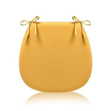 Imagem de Conjunto de 2 4 e 6 almofadas de cadeira de cozinha, almofadas para cadeiras de jantar antiderrapantes, almofadas de assento para cadeiras de sala de jantar com gravatas, capa removível e lavável