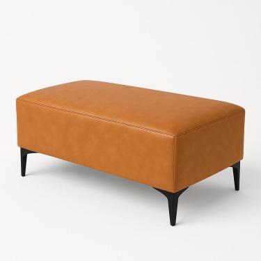 Imagem de Banqueta Vegas Puff Para Sala Quarto Closet Courino Whisky