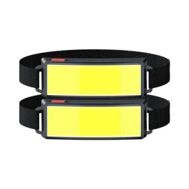 Imagem de Lanterna De Cabeça Recarregável COB À Prova d'Água Tipo-C Para Camping