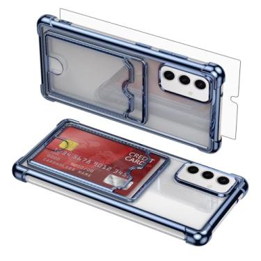 Imagem de Asuwish Capa de celular para Samsung Galaxy S24/S25 5G com protetor de tela de vidro temperado e suporte de cartão rígido resistente à prova de choque acessórios S 24 24S 25 25S G5 SM-S931U feminino