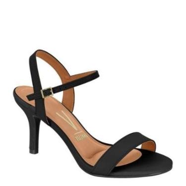 Imagem de Sandália Casual Feminina Salto Médio Fino Vizzano 6524.102 - Ouro Rosado - 34-Feminino