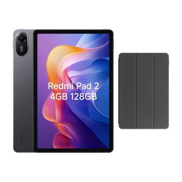 Imagem de XIAOMI Redmi Pad 2 Tablet, 4 GB de RAM + 128 GB de ROM, WLAN e pacote de capa, tela de 11 polegadas, Helio G100-Ultra, bateria de 9000 mAh (tipo) HyperOS 2, cinza