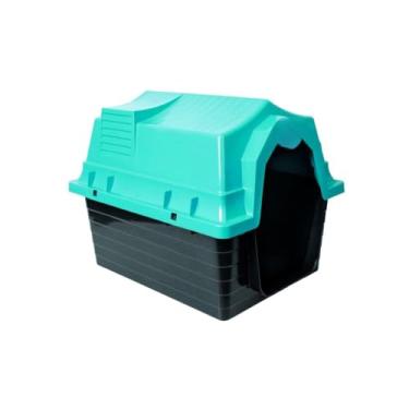 Imagem de Casinha para Cachorro N3 com Proteção UV – Refúgio Confortável e Durável para Cães Pequenos e Médios – Ventilação Ideal e Cobertura Superior (Verde)