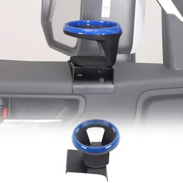 Imagem de LLKUANG Suporte de copo de carro compatível com Toyota Land Cruiser 250 Prado J250 LC250 2024 2025 2026 Suporte de copo de aço carbono para porta frontal, acessórios interiores de suporte de copo para