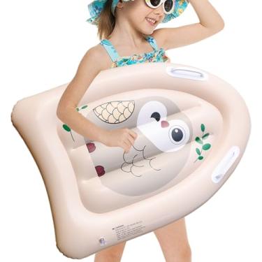 Imagem de Prancha inflável de surfe – Boia de piscina com alças, brinquedo inflável para piscina, brinquedo divertido na água de verão, aprender a nadar