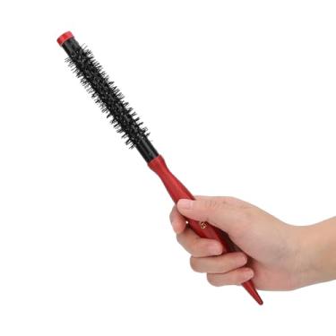 Imagem de Yinhing Mini Escova de Estilo de Cabelo Com Tubo de Alumínio Ultrafino Em Rolo Com Cerdas de Nylon Resistente a Altas Temperaturas para Estilo Profissional de Salão de Beleza 26,5 Cm (3 Tamanho)