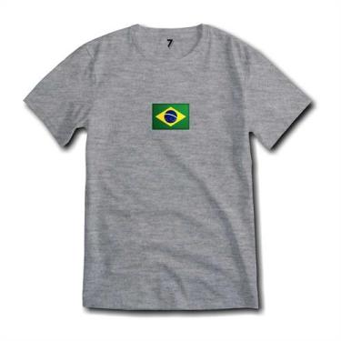 Imagem de Camiseta Brasil Estampa Bandeira Malha Fria Antipilling - Sete Sete Es