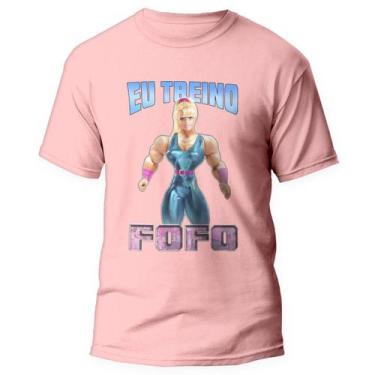 Imagem de Camiseta Barbie BodyBuilder Treino Fofo Academia Rosa 4 - Kamisetas Ot