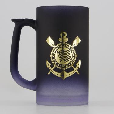 Imagem de Caneca Corinthians Chopp Acrílico Preta-Unissex