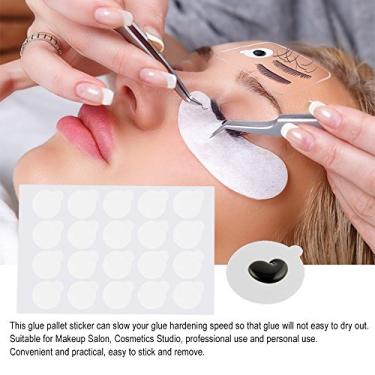 Imagem de Cuofyunl 500 pçs profissional descartável extensão de cílios cola adesivo remendos olho lash extensão cola adesivo almofadas cola adesiva palete