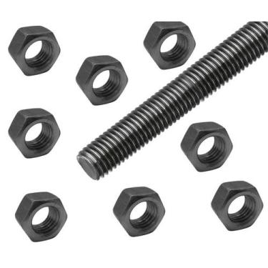 Imagem de Barra Roscada Polida 1" 1 Metro E 8 Porcas Sextavadas - FERRARI PARAFU