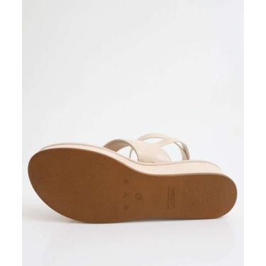 Imagem de Sandália Feminina Flatform Verniz Bebecê Off White-11064, Off white, 3