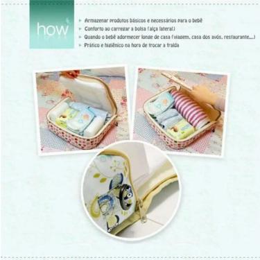 Imagem de BERÇO PORTÁTIL COM FUNÇÃO DE SACOLA DE FRALDAS MENINA - NUVO