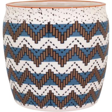 Imagem de Cachepô de Cerâmica 14x13x13cm Azul