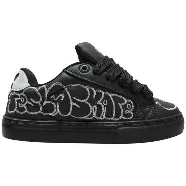 Imagem de Tênis Tesla Hertz Art Black Silver Preto Grafitado Bordado-Masculino