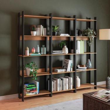 Imagem de Estante de Livros Industrial 189cmx178cm 13 Prateleiras - BRV Móveis