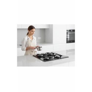 Imagem de Cooktop 4 Bocas Gás Preto Bivolt Acendimento Automático - Congratulati